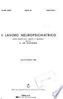 Il lavoro neuropsichiatrico