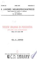 Il lavoro neuropsichiatrico