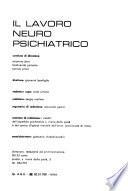 Il lavoro neuropsichiatrico