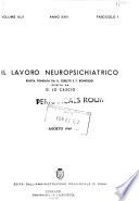 Il lavoro neuropsichiatrico