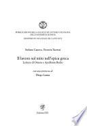 Il lavoro sul mito nell'epica greca