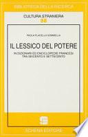 Il lessico del potere in dizionari ed enciclopedie francesi tra Seicento e Settecento