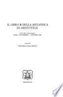 Il libro B della Metafisica di Aristotele