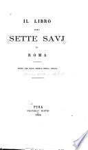 Il libro dei Sette savj di Roma