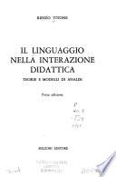 Il linguaggio nella interazione didattica
