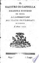 Il maestro di cappella