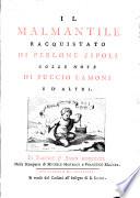 Il malmantile racquistato di Perlone Zipoli colle note di Puccio Lamoni e d'altri