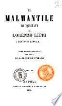 Il Malmantile racquistato (testo di lingua) di Lorenzo Lippi