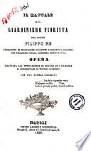 Il manuale del giardiniere fiorista del conte Filippo Re