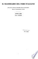 Il Massimario del Foro italiano