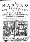 Il mastro di casa