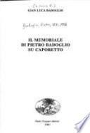 Il memoriale di Pietro Badoglio su Caporetto
