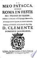 Il Meo Patacca overo Roma in feste ne i trionfi di Vienna, poema giocoso nel linguaggio romanesco