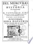 Il Mercurio overo historia de Correnti tempi di Vittorio Siri