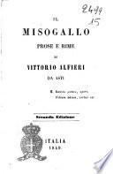 Il misogallo prose e rime di Vittorio Alfieri da Asti