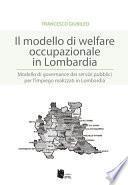 Il modello di welfare occupazionale in Lombardia