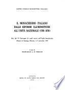 Il Monachesimo italiano dalle riforme illuministiche all'Unità nazionale (1768-1870)