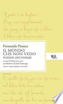 Il mondo che non vedo. Poesie