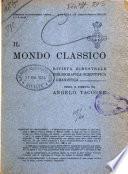 Il mondo classico rivista bimestrale bibliografica, scientifica, umanistica