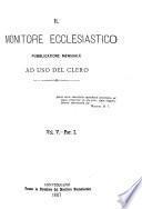 Il Monitore ecclesiastico