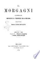 Il morgagni giornale indirizzato al progresso della medicina. Parte 2., Riviste