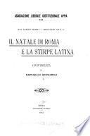 Il natale di Roma e la stirpe latina