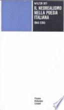 Il neorealismo nella poesia italiana, 1941-1956