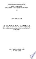 Il notariato a Parma