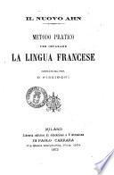 Il nuovo Ahn metodo pratico per imparare la lingua francese conpilato dal prof. C. Pizzigoni