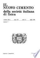 Il Nuovo cimento della Società italiana di fisica