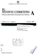 Il Nuovo cimento della Società italiana di fisica