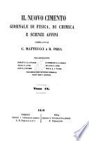 Il nuovo cimento giornale di fisica, di chimica, e delle loro applicazioni alla medicina, alla farmacia ed alle arti industriali
