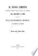 Il nuovo cimento giornale di fisica, di chimica, e delle loro applicazioni alla medicina, alla farmacia ed alle arti industriali