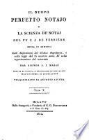 Il nuovo perfetto notajo o, La scienza de' notaj