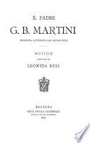 Il padre G.B. Martini, musicista-letterato del secolo XVIII