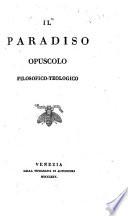 Il paradiso, opuscolo filosofico-teologico