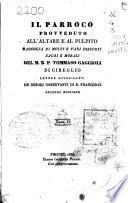 Il parroco provveduto all'altare e al pulpito spiegazioni di Vangeli per tutto l'anno
