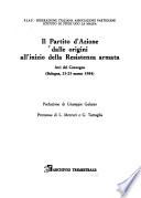 Il Partito d'azione dalle origini all'inizio della resistenza armata