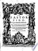 Il Pastor Fido ... Hora in questa nuova undecima impressione corretto&di vaghe figure ornato