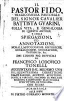Il Pastor Fido ... Ora in questa nuoua impressione di bellissime figure in rame ornato