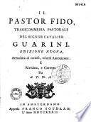 Il pastor fido, tragicommedia pastorale del Signor Cavalier Guarini