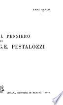 Il pensiero di G. E. Pestalozzi