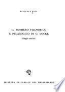 Il pensiero filosofico e pedagogico