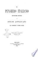 Il pensiero italiano repertorio mensile di studi applicati alla prosperità e coltura sociale