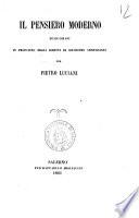 Il pensiero moderno discorso in proposito degli scritti di Silvestro Centofanti per Pietro Luciani
