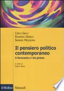 Il pensiero politico contemporaneo. Il Novecento e l'età globale