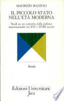 Il piccolo stato nell'età moderna