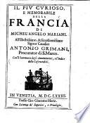 Il più curioso e memorabile historia della Francia