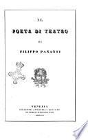 Il poeta di teatro di Filippo Pananti