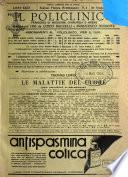 Il policlinico. Sezione pratica periodico di medicina, chirurgia e igiene